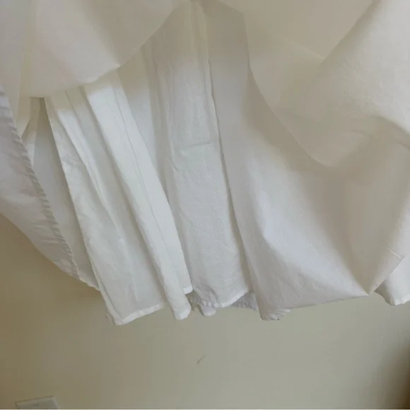 Abercrombie & Fitch White Puff Sleeve ORing Dress Size Medium - Picture 7 of 12